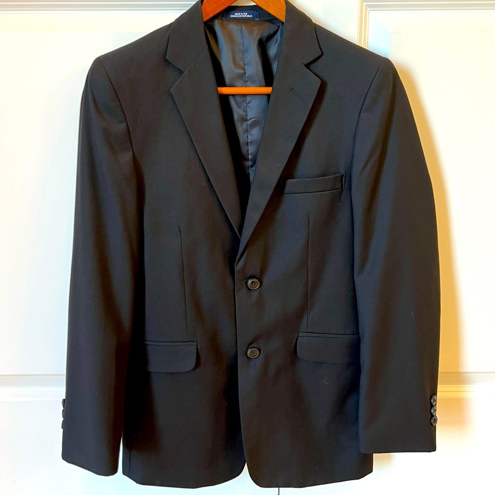 Chaps Boys Black Blazer, Size 16 Reg